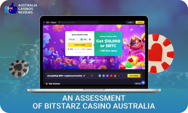 Bitstarz Casino in Australia offers convenient payments, a variety of games and bonuses, and guarantees legality and security for players