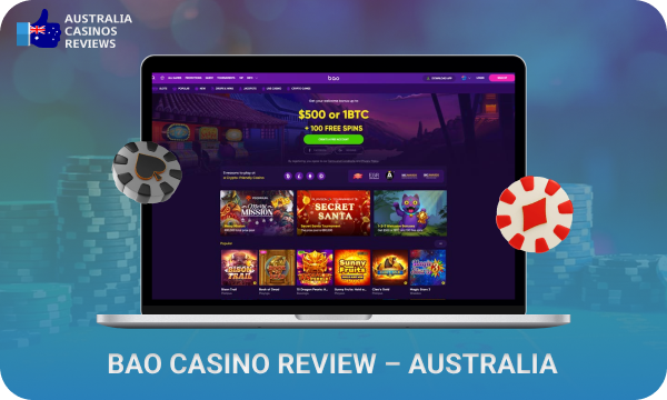 According to Bao Casino review, the site has caught the attention of Australian players with its simple design, wide selection of games and lucrative bonuses for beginners and advanced users