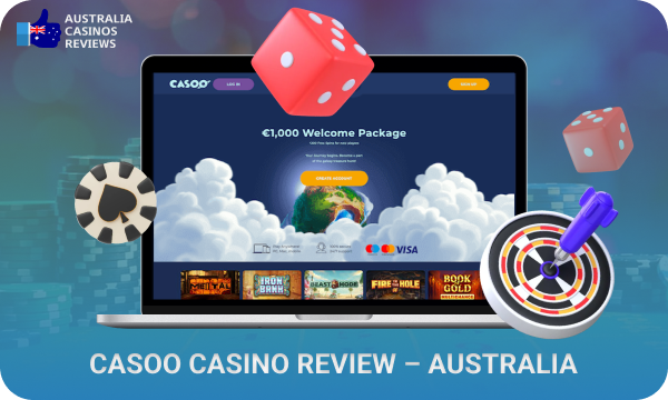 Casoo Casino in Australia has an extensive collection of gambling games, bonuses and secure payment methods