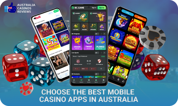 A review of the best casino mobile apps in Australia features popular options with download instructions for player convenience