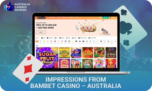 Reliable and generous, Bambet Casino offers Australian players a variety of games, convenient payment options, mobile gamification and a high level of security