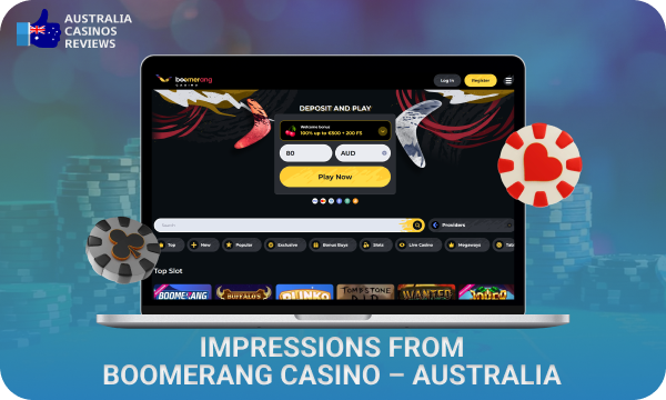 Boomerang Casino offers Australian gamblers a variety of games, bonuses and secure payment methods, making it a great choice