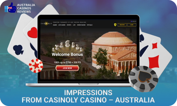 A detailed review of the popular casino site Casinoly in Australia includes information on promotions, platform benefits and available gaming options