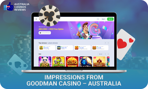 Explore Goodman Casino in Australia in our review and learn about the online casino's game collection, bonuses and other features