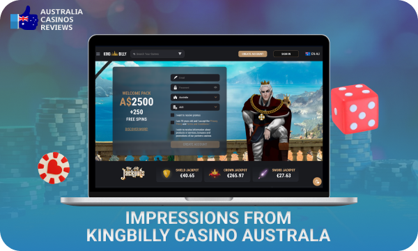 King Billy online casino in Australia offers gamblers more than 5,000 games, bonuses, a VIP programme and accessibility to play from a mobile phone