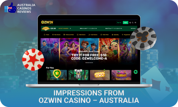 Ozwin Casino is a favoured favourite among Australian players due to its wide range of games, bonuses and reliable security