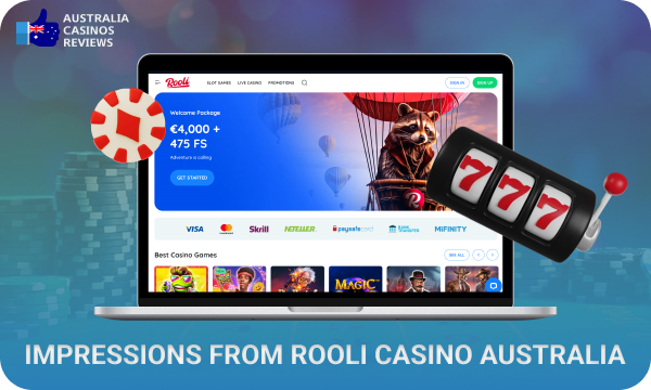 Rooli Casino attracts Australian players by offering unique bonus promotions, security and a variety of games